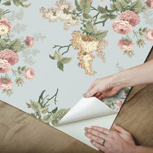 Load image into Gallery viewer, Waverly Emma's Garden Peel + Stick Wallpaper