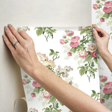 Load image into Gallery viewer, Waverly Emma's Garden Peel + Stick Wallpaper