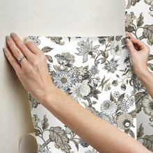 Load image into Gallery viewer, Waverly Graceful Garden Peel + Stick Wallpaper