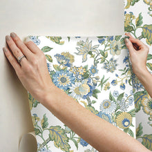 Load image into Gallery viewer, Waverly Graceful Garden Peel + Stick Wallpaper