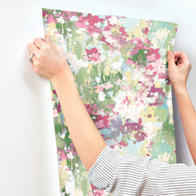Load image into Gallery viewer, Waverly Abstract Garden Peel + Stick Wallpaper