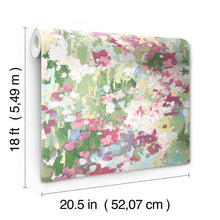 Load image into Gallery viewer, Waverly Abstract Garden Peel + Stick Wallpaper