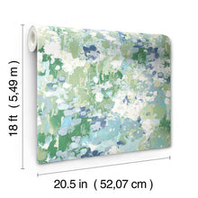 Load image into Gallery viewer, Waverly Abstract Garden Peel + Stick Wallpaper