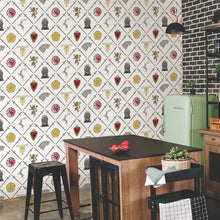 Load image into Gallery viewer, Game of Thrones Sigils Peel + Stick Wallpaper