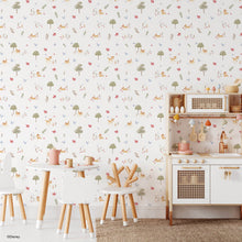 Load image into Gallery viewer, Bambi Watercolor Peel + Stick Wallpaper
