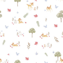 Load image into Gallery viewer, Bambi Watercolor Peel + Stick Wallpaper