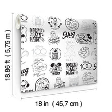 Load image into Gallery viewer, Disney 100th Anniversary Icons Peel + Stick Wallpaper