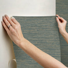 Load image into Gallery viewer, Dimensional Grasscloth Peel + Stick Wallpaper