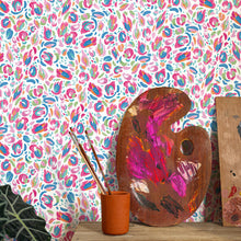 Load image into Gallery viewer, EttaVee Brushstroke Leopard Peel + Stick Wallpaper