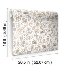 Load image into Gallery viewer, EttaVee Brushstroke Leopard Peel + Stick Wallpaper