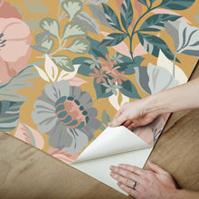 Load image into Gallery viewer, Poppy Fields Peel + Stick Wallpaper