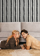 Load image into Gallery viewer, Mr. Kate Winston Watercolor Stripe Peel + Stick Wallpaper