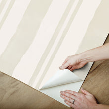 Load image into Gallery viewer, Mr. Kate Winston Watercolor Stripe Peel + Stick Wallpaper
