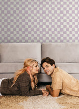 Load image into Gallery viewer, Mr. Kate Tess Watercolor Checker Peel + Stick Wallpaper