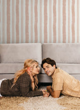 Load image into Gallery viewer, Mr. Kate Winston Watercolor Stripe Peel + Stick Wallpaper