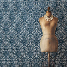 Load image into Gallery viewer, Boho Damask Peel + Stick Wallpaper