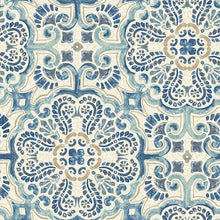 Load image into Gallery viewer, Floral Medallion Peel + Stick Wallpaper