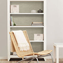 Load image into Gallery viewer, Checkered Faux Grasscloth Peel + Stick Wallpaper