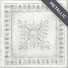 Load image into Gallery viewer, Distressed Tin Tile Peel + Stick Wallpaper