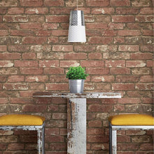 Load image into Gallery viewer, Vintage Brick Peel + Stick Wallpaper