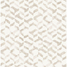 Load image into Gallery viewer, Distressed Rose Gold Geometric Peel + Stick Wallpaper