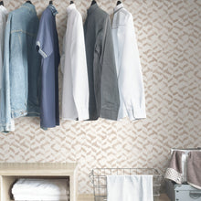 Load image into Gallery viewer, Distressed Rose Gold Geometric Peel + Stick Wallpaper