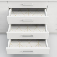 Load image into Gallery viewer, Gold Triangles Peel + Stick Wallpaper