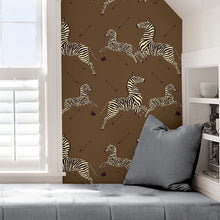 Load image into Gallery viewer, Scalamandré Zebra Safari Peel + Stick Wallpaper