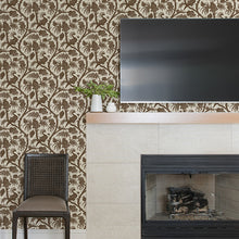 Load image into Gallery viewer, Scalamandré Balinese Peacock Peel + Stick Wallpaper
