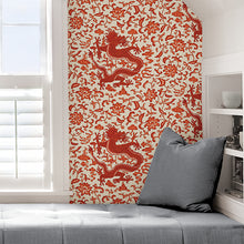 Load image into Gallery viewer, Scalamandré Chi'en Dragon Peel + Stick Wallpaper