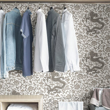 Load image into Gallery viewer, Scalamandré Chi'en Dragon Peel + Stick Wallpaper