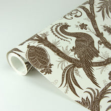 Load image into Gallery viewer, Scalamandré Balinese Peacock Peel + Stick Wallpaper