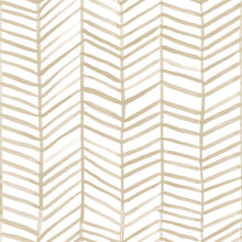 Load image into Gallery viewer, Sketched Herringbone Peel + Stick Wallpaper
