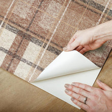 Load image into Gallery viewer, Tweed Plaid Peel + Stick Wallpaper