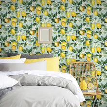 Load image into Gallery viewer, Lemon Zest Peel + Stick Wallpaper