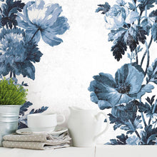 Load image into Gallery viewer, Vintage Floral Stripe Peel + Stick Wallpaper