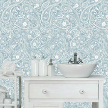 Load image into Gallery viewer, Paisley Peel + Stick Wallpaper