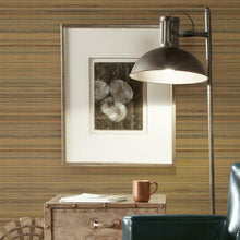 Load image into Gallery viewer, Faux Bamboo Grasscloth Peel + Stick Wallpaper
