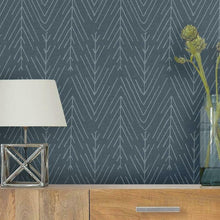 Load image into Gallery viewer, Herringbone Twigs Peel + Stick Wallpaper