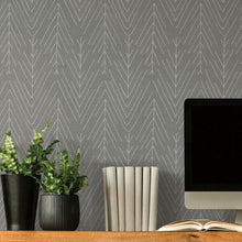 Load image into Gallery viewer, Herringbone Twigs Peel + Stick Wallpaper