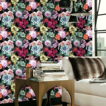 Load image into Gallery viewer, Vintage Blooms Peel + Stick Wallpaper
