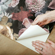 Load image into Gallery viewer, Vintage Blooms Peel + Stick Wallpaper