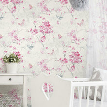 Load image into Gallery viewer, Spring Cherry Blossoms Peel + Stick Wallpaper