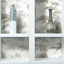 Load image into Gallery viewer, Oriental Toile Peel + Stick Wallpaper