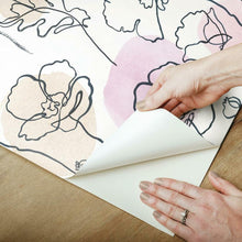 Load image into Gallery viewer, Mid-Century Poppy Peel + Stick Wallpaper