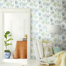 Load image into Gallery viewer, Mid-Century Poppy Peel + Stick Wallpaper