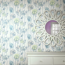 Load image into Gallery viewer, Mid-Century Poppy Peel + Stick Wallpaper