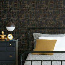Load image into Gallery viewer, Star Wars R2D2 Geometric Peel + Stick Wallpaper