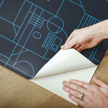 Load image into Gallery viewer, Star Wars R2D2 Geometric Peel + Stick Wallpaper