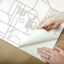 Load image into Gallery viewer, Star Wars R2D2 Geometric Peel + Stick Wallpaper